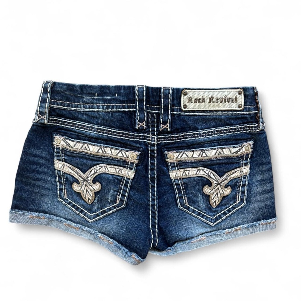 Rock Revival Women's Dark Blue Jean Shorts